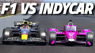 F1 vs INDYCAR On The INDIANAPOILIS Oval