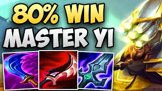 80% WIN RATE CHALLENGER MASTER YI CARRIES HIS TEAM! | CHALLENGER MASTER YI JUNGLE GAMEPLAY | S13