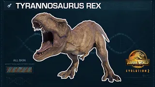 All Tyrannosaurus Rex Skins - Jurassic World Evolution 2