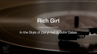 Karaoke: Rich Girl (Daryl Hall & John Oates) Performance Track