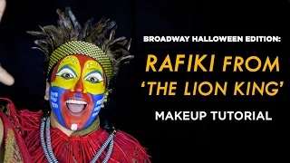 Rafiki from Lion King Halloween Makeup Tutorial