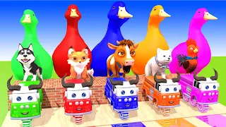 5 Giant Duck, Monkey, Piglet, chicken, dog, gorilla, cow, Sheep, Transfiguration funny animal 2023