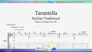 For Guitar Classical with TABs - Tarantella Siciliana