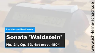 Beethoven's 'Waldstein', 1st mov. (1804) | With chess puzzles!