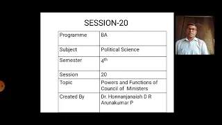 POWERS AND FUNCTIONS OF COUNCIL OF MINISTERS