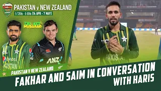 Fakhar and Saim in Conversation with Haris Following the Win In The First T20I | PCB | M2B2T