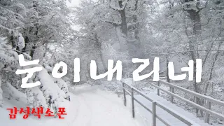 (색소폰연주) 눈이내리네 (It's snowing)  #Tenor Saxophone Cover by 색소폰농부 #눈오는날 듣기 좋은 샹송 (Tombe La Neige)