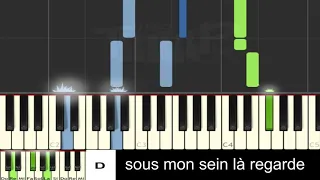 Clara Luciani - La grenade (piano facile avec paroles et accords)