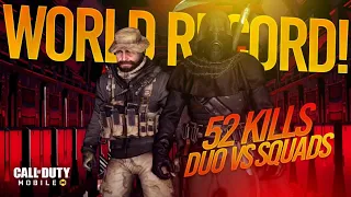 *NEW* 52 KILLS "WORLD RECORD'' DUO vs SQUADS | SEASON 9 | CALL OF DUTY MOBILE