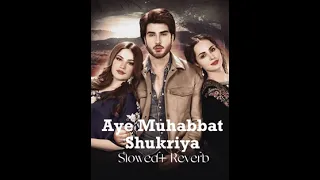 Aye Mohabbat Shukriya  Ehram E  junoon Ost Song  Slowed + Reverb R Lofi #rahatfatehalikhan