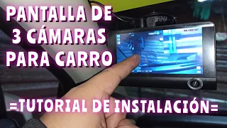 Cómo Instalar Dashcam de 3 Cámaras en el auto