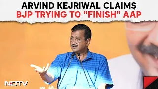 AAP Protest In Delhi | Arvind Kejriwal Claims BJP Trying To "Finish" AAP: "Operation Jhaadu"