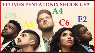 10 TIMES PENTATONIX SHOOK US!!! (Best Vocals)