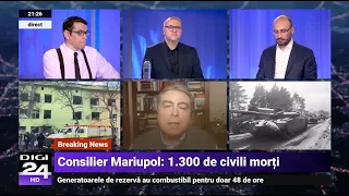 Adrian Cioroianu: A bombarda spitale nu are nimic de-a face cu eroismul