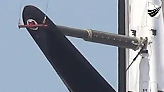 SpaceX - All Legs Retracted - Historic Step  05-07-2019