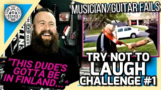 ROADIE REACTIONS | "Try Not To Laugh Challenge #1 (Music/Guitar Fails)"