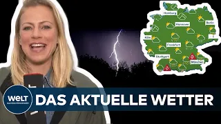 WETTER: In diesen Teilen Deutschlands drohen jetzt Unwetter mit Gewitter, Hagel und Starkregen!