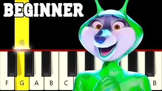 Could Have Been Me - Sing 2 - Very Easy ad Slow Piano tutorial - Beginner - Only white keys