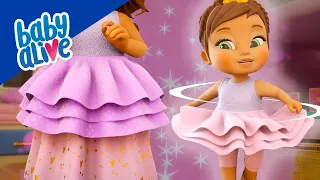 Baby Alive en Español 👗 Princesa Ellie Estrena Vestido Nuevos  👑 Dibujos Animados Para Niños 💕