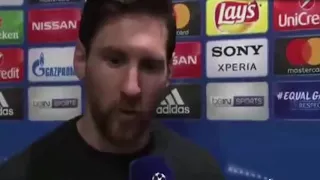 Entrevista a Messi tras su gol 100 de champions