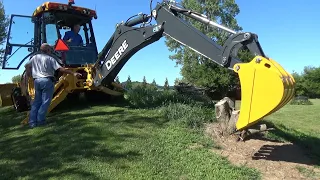 John Deere 310 SL backhoe, First time use / 115