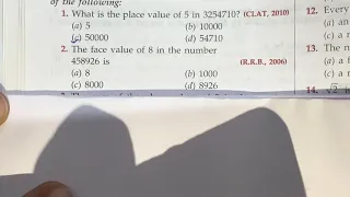 The face value of 8 in the number 458926 is (a) 8 (b) 1000 (c) 8000 (d) 8926