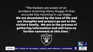 Raiders release statement on loss of life in crash involving Henry Ruggs III