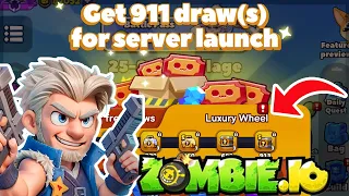 911 Draw Server Launched Rare Items! & Events in Zombie.io Potato Shooter