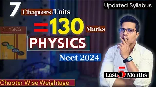 12 Easy Chapters of PHYSICS to Score 130+ in Neet 2024 | Chapters Wise Weightage of Physics Neet