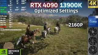 Red Dead Redemption 2 - RTX 4090 | 13900K 6GHz - 4K Optimized Settings