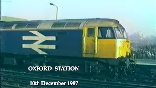 BR in the 1980s Oxford Station on 10th December 1987