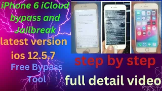 iphone 6 ios 12.5.7  iCloud Bypass And jailbeak Free Bypasss Tool By || Tech House Frp || 2023