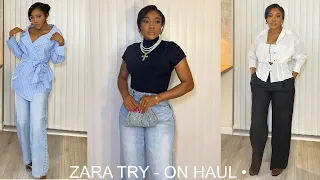 Huge ZARA haul try on + h&m,Mango and ysl | Per-Spring Summer edition 2024.