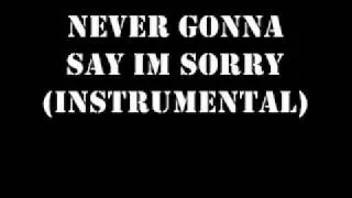 NEVER GONNA SAY IM SORRY INSTRUMENTAL