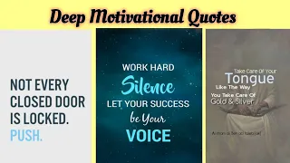 Deep Motivational Quotes/Beautiful Life Quotes/Inspirational Quotes