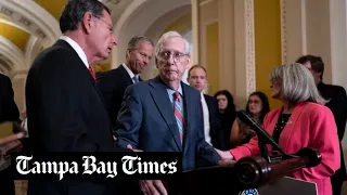 McConnell freezes mid-speech at US Capitol