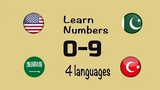 Learn basic numbers 0-9 in 4 different languages 🎓🎓🎓