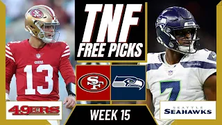 Thursday Night Football Picks (NFL Week 15) SEAHAWKS vs 49ERS | TNF Parlay Picks