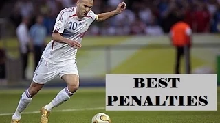 TOP 5 BEST PENALTIES EVER IN FOOTBALL. Ft. ZIDANE.