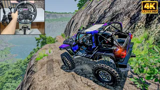 Rock Crawling & Offroad Jeep Wrangler Rubicon | BeamNG.Drive | MOZA R5 gameplay