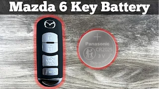 How To Change A Mazda 6 Remote Key Fob Battery 2014 - 2019 DIY Remove & Replace Key Batteries