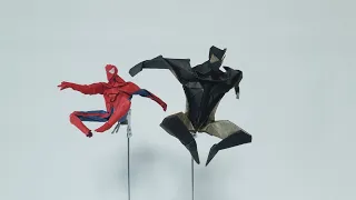 종이 한장으로 스파이더맨 접기 Origami Spider-man