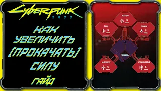 CyberPunk 2077 - Гайд: как увеличить (прокачать, качать) силу персонажа как характеристику?