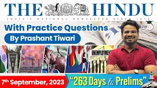 The Hindu Analysis by Prashant Tiwari | 7 September 2023 | Current Affairs Today | StudyIQ