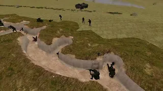 Arma 3 bots in a trench