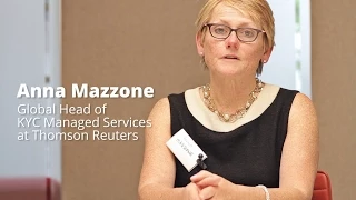 Anna Mazzone - Global Head of KYC Managed Services at Thomson Reuters