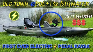 Is It Worth The Money? First EVER Electric Pedal Kayak! Old Town E-PDL+132⚡On The Water Review!