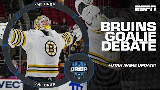 Bruins Goalie Dilemma: Swayman vs. Ullmark? 🐻 + NHL Utah Name Update | The Drop