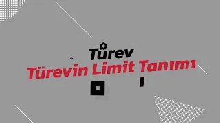 1 Türevin Limit Tanımı