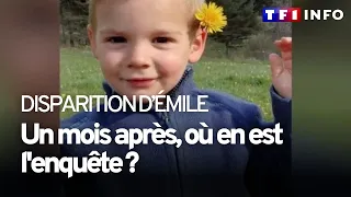 Disparition d’Émile : un mois après, l’enquête est entrée dans une nouvelle phase